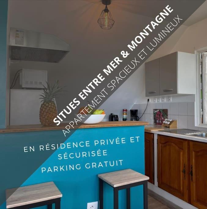 Ferienwohnung Les Cles Du Bonheur, Entre Mer & Montagne Trois Bassins Exterior foto